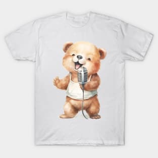 Grizzly Bear Singing T-Shirt